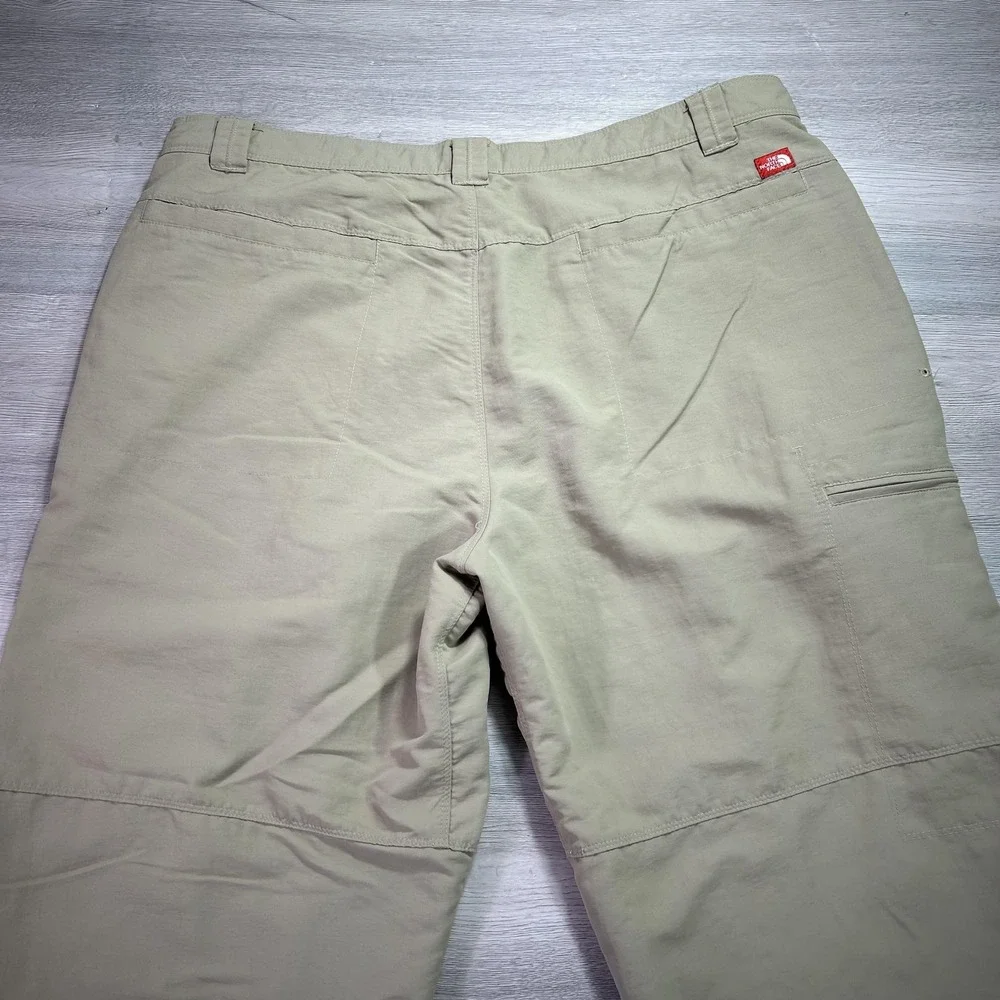 The North Face Pants Mens 40x31 Beige Nylon Hiking Zip Pocket Outdoor‎ Trail